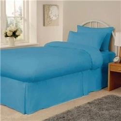 Image of Mitre Essentials Spectrum Flat Sheet Turquoise Double