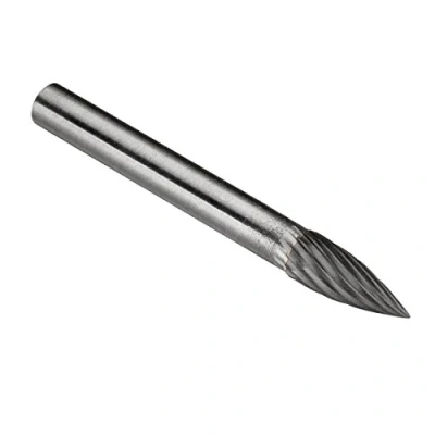 Image of Sourcingmap 6mm Head Shank Tungsten Carbide Pointed Tree Shaped Rotary Files