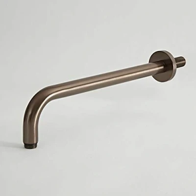 Image of Milano Elizabeth Traditional Wall Mounted Curved Arm for Fixed Shower Head Oil Rubbed Bronze