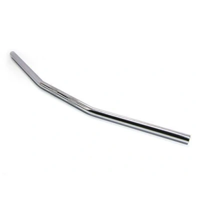 Image of Motorcycle Handlebars 22mm 7/8 inch Drag Bar for Bobber, Streetfighter, Custom Cruiser, Flat Tracker, and Chopper Bikes Deep Chrome Finish Universal Fit