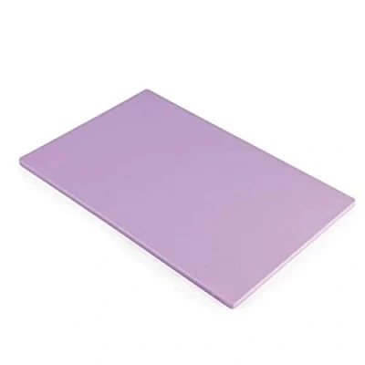 Image of Hygiplas LDPE Chopping Board, Purple Colour Coded Allergenic Foods Prep, Size: 10(H) x 450(W) 300(L)mm, Low Density Polyethylene, Non Porous Prevents Flavour / Odour Absorption, GL295