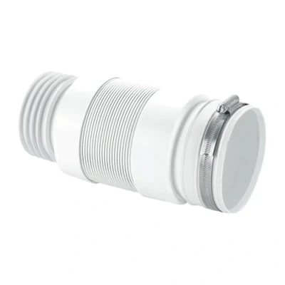 Image of McAlpine Straight Back to Wall Flexible WC Connector 90mm Outlet WCF21S