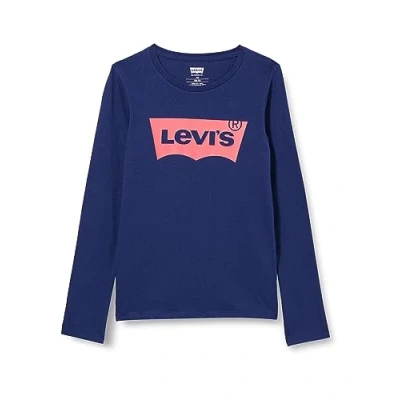 Image of Levi&#039;s Batwing TEE Long sleeved top for kids, Size: 4y, Medieval blue