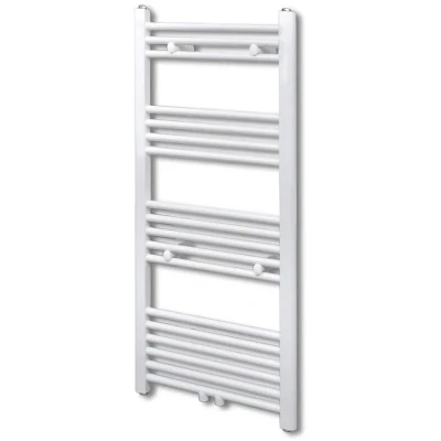 Image of vidaXL Bathroom Central Heating Towel Rail Radiator Straight 600 x 1160 mm