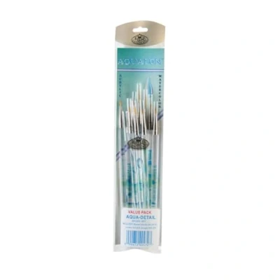 Image of Royal and Langnickel Aqualon Detail Brush Set (Pack of 10)