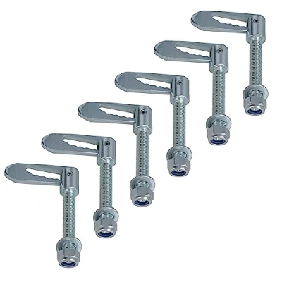 Image of AB Tools Antiluce Drop Catch Anti Luce Fasteners M12 x 75mm Tail Gate Trailers Gates 6pc