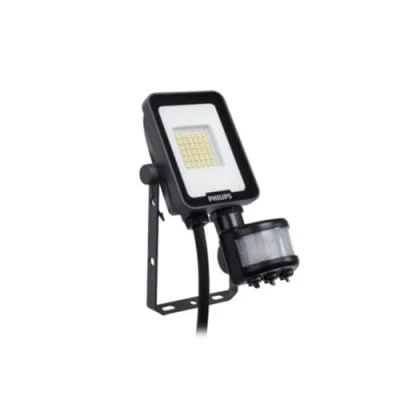 Image of Philips LED Floodlight PSU 10W BVP164 LED12/840, 4000K Cool White, Motion Detector Unit, Symmetric Wide Beam, CE 911401883783