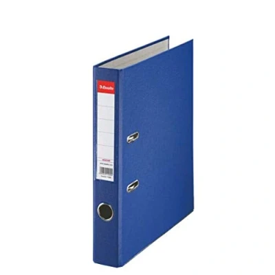 Image of Esselte A4 Lever Arch File, Blue, 52mm Spine, Plastic, Pack of 1, 81195
