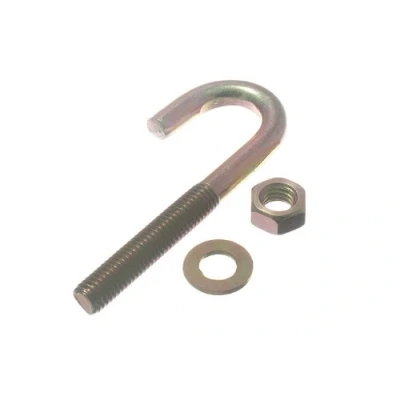 Image of 6 X Hook Roofing Bolt FIXINGS M8 80MM ZY ZINC Plated Rust Resistant