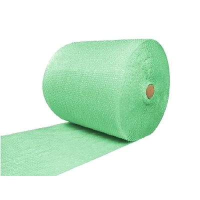 Image of 75M Roll GREEN BIODEGRADABLE Bubble WRAP 500mm Wide 100% ECO FRIENDLY Recyclable Small Cushioning House Moving Fragile Item Packaging Material Protective Wrapping for Storage &amp; Shipping