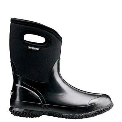 Image of Bogs Women&#039;s Classic Mid Waterproof Boot, Black, 4 UK (6 US) (37 EU)