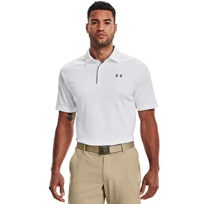Image of Under Armour Men Tech Polo White/ Graphite/ Graphite (100), XS