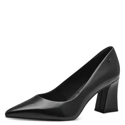 Image of Tamaris Women&#039; 1 22427 43 Pump, Black (Black Leather), 3.5 UK