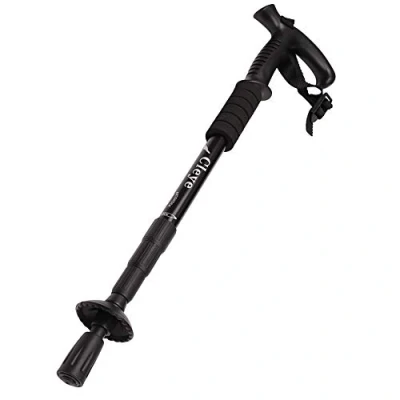 Image of Hiking Poles Telescopic Trekking Adjustable Walking Sticks Lightweight Portable Stick with Wrist Strap for Men Women Senior Trekking, 3 Sections