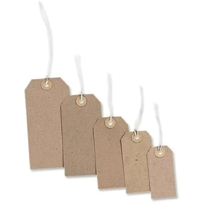 Image of Merit Strung Tag 108x54mm Buff Ref TG8073 [Pack of 1000]
