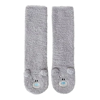 Image of Me To You Warm Gray Winter Unisex Bear Socks One Size, XGL01007