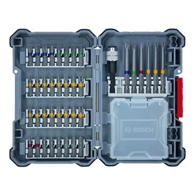 Image of Bosch Professional 40 Pieces Drill Set (Pick and Click, Extra Hard Screwdriver Bits, with Universal Holder) Amazon Exclusive