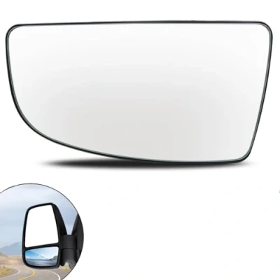 Image of AUTOXBERT Left Lower Wing Mirror Glass Convex With Backing Plate Compatible Ford TRANSIT MK8 2014 ONWARD, Replace 1855103