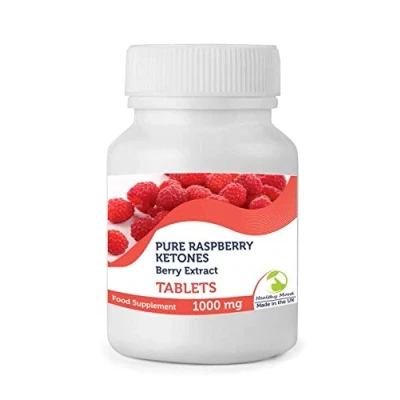Image of Pure Natural Raspberry Ketones Fruit Extract 1000mg Supplement x500 Tablets Pills Health Supplements Quality Nutrition UK