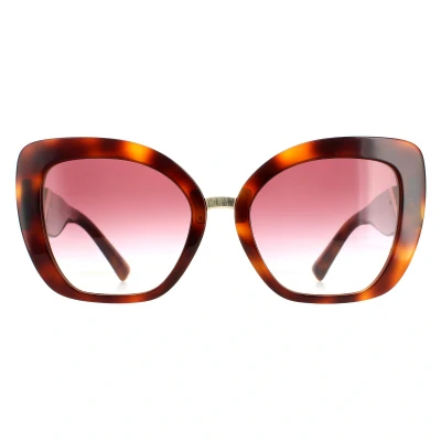 Image of Sunglasses Valentino VA4057 50118H glasses woman color havana lens purple size 54 mm