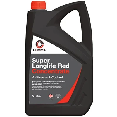 Image of Comma SLA5L Super Red Antifreeze and Coolant Concentrated, 5 Litre