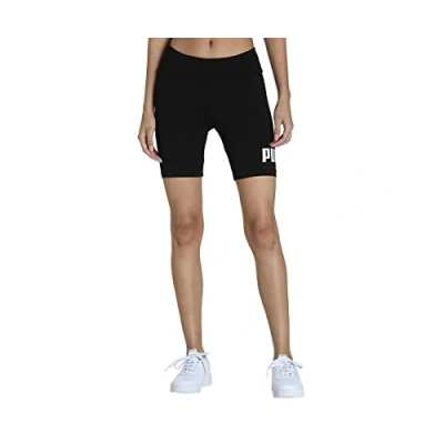 Image of Puma Women&#039;s Ess 7&quot; Logo Short Leggings Tights, Black, M