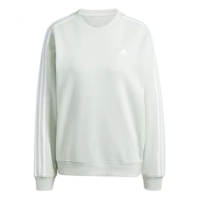 Image of adidas Sportswear Essentials 3 Stripes Sweatshirt, Women&#039;s, Size: XS, Linen green