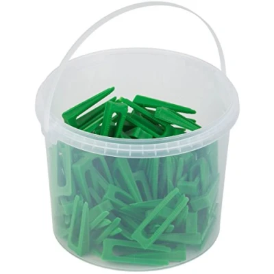 Image of Meister Spare Wedges for Levelling System, Pack of 100 ✓ Delivered in Bucket Tile Thickness 7 15 mm Tool with Pull Tab Laying 4423300