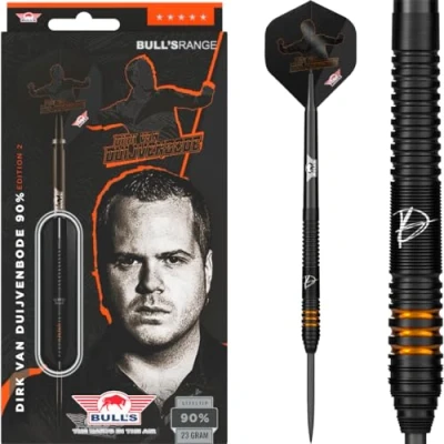 Image of Bull&#039;s Dirk van Duijvenbode E2 90% Steel Tip Darts 23 g