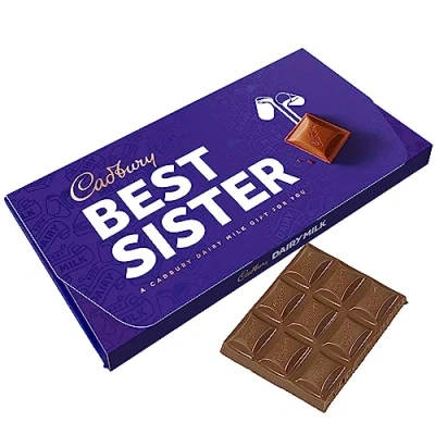 Image of Cadbury Best Sister Dairy Milk Chocolate Bar With Gift Envelope
