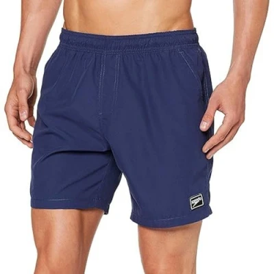 Image of Speedo Men Print Trim Leisure 16&quot; Watershort Black Trim, Small