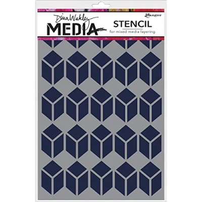 Image of Ranger MDS52449 Dina Wakley Media Stencils, Multi Colour, 9 x 6 Inch