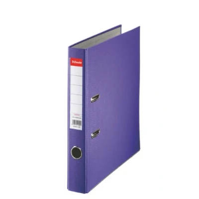 Image of Esselte Essentials 50 mm A4 Plastic Lever Arch Files Spine Violet, Pack of 25