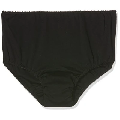 Image of P&amp;S Healthcare X Large Black Ladies Cotton Comfy Incontinence Brief