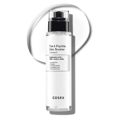 Image of COSRX 6X Peptide Collagen Booster Toner Serum 150mL/5.07 Fl.Oz, Skin Renewal Boosting Facial Essence, Niacinamide &amp; Hyaluronic Acid for All Types, Korean Skincare, Paraben Free