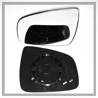 Image of Fits Dacia Sandero 2008 to 2021 Heated Base Convex Mirror LEFT HAND ( UK Passenger Side )