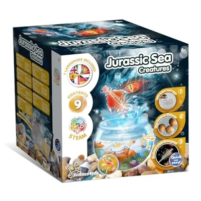 Image of Science4you Jurassic Sea Creatures for Kids 6+ Years Create an Ecosystem Water Dragons Aquatic Living Animals with a Fish Tank Kids, Toy Children 5 6 7 8+