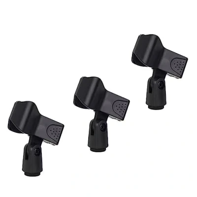 Image of Universal Microphone Clip Mic Holder,3PCS Flexible Holder Spring Clamp Quick Release for Stand Handhold