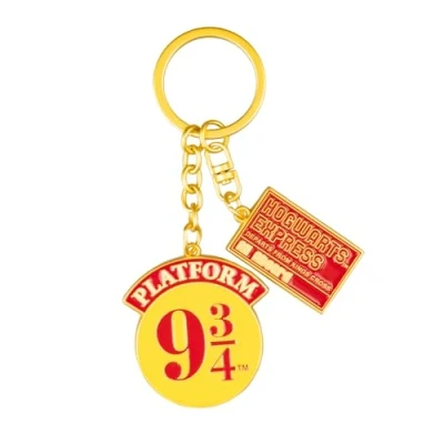 Image of Grupo Erik Harry Potter Keyring Platform 9¾ Keychain, Cute Keyring, Cool Keyrings, Gifts, Merchandise, Gift