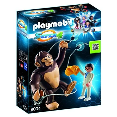 Image of PlayMOBIL 9004 Super 4 Giant Ape Gonk, Fun Imaginative Role Play, PlaySets Suitable for Children Ages 4+
