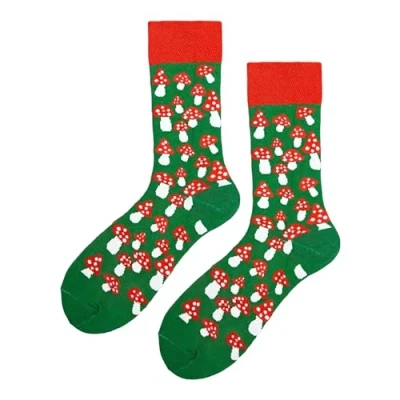 Image of Mushroom Socks/Cute Socks/Novelty Socks/Gift Socks/Unisex Socks