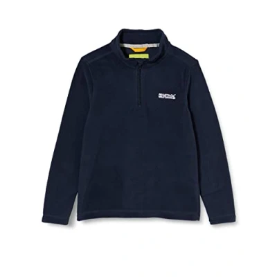 Image of Regatta Kids Hot Shot II 1/2 Zip Fleece Navy 15 16 Yrs