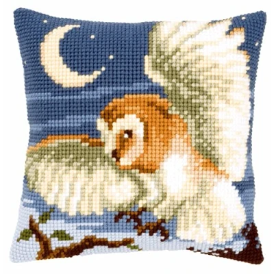Image of Vervaco Midnight Owl Cross Stitch Cushion