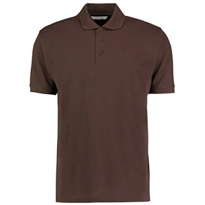 Image of Kustom Kit Unisex Comfort Finish Klassic Polo Shirt Chocolate 2XL