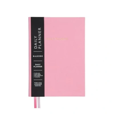 Image of Pink Fabric Daily Planner, A5