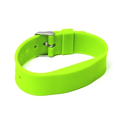 Image of MIFARE® Classic 1K 13.56 MHz RFID Silicone Bracelet SILA09a (Neon Green)