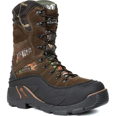 Image of ROCKY Blizzard Stalker Waterproof 1200G Insulated Boot, Brown Mossy Oak Breakup, 11