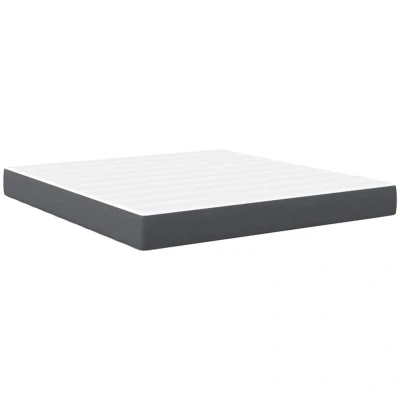 Image of vidaXL Medium Pocket Spring Mattress Dark Grey 180x200x20 cm Fabric