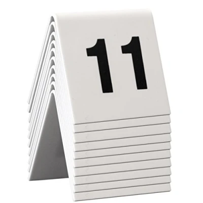 Image of Securit Table Signs, Numbers 21 30, 4 x 5 cm (TN 30), TN 30 WT