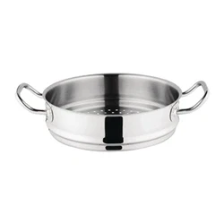 Image of Vogue Stainless Steel &amp; Aluminium Tri Wall Steamer 24cm